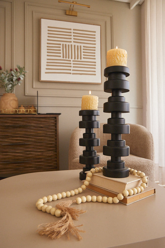 Candelabros de madera
