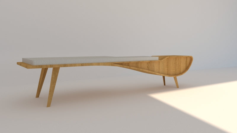 Banca Recibidor Doona: en madera de Roble